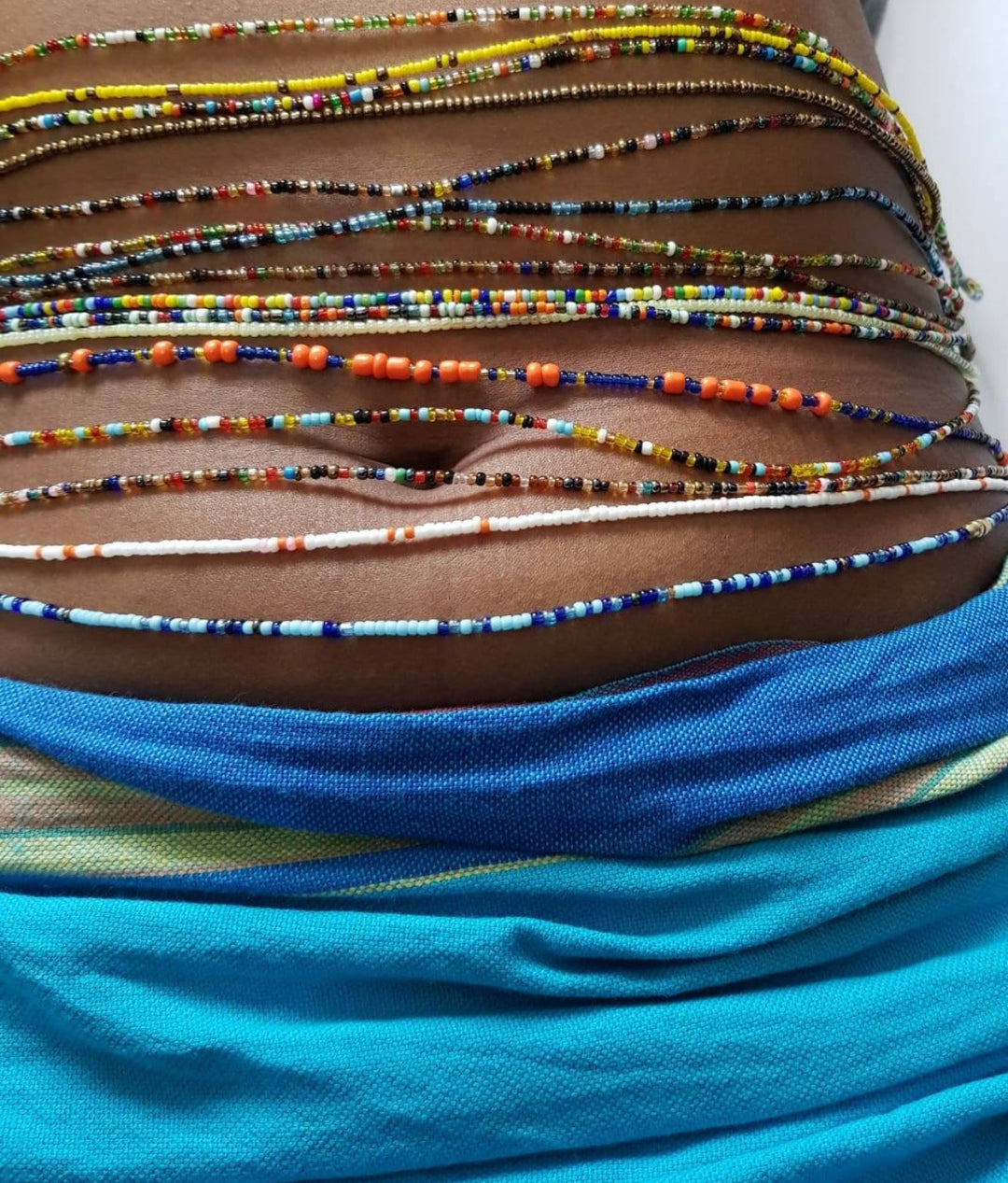 Beautiful West African Multicolored waist beads. Pls read description. - K.D.Kollections Store