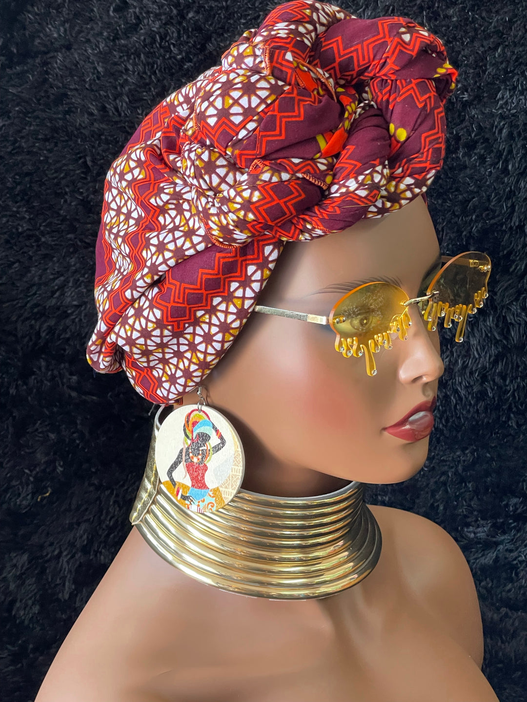 African print pre-tied headwrap/turban🔥