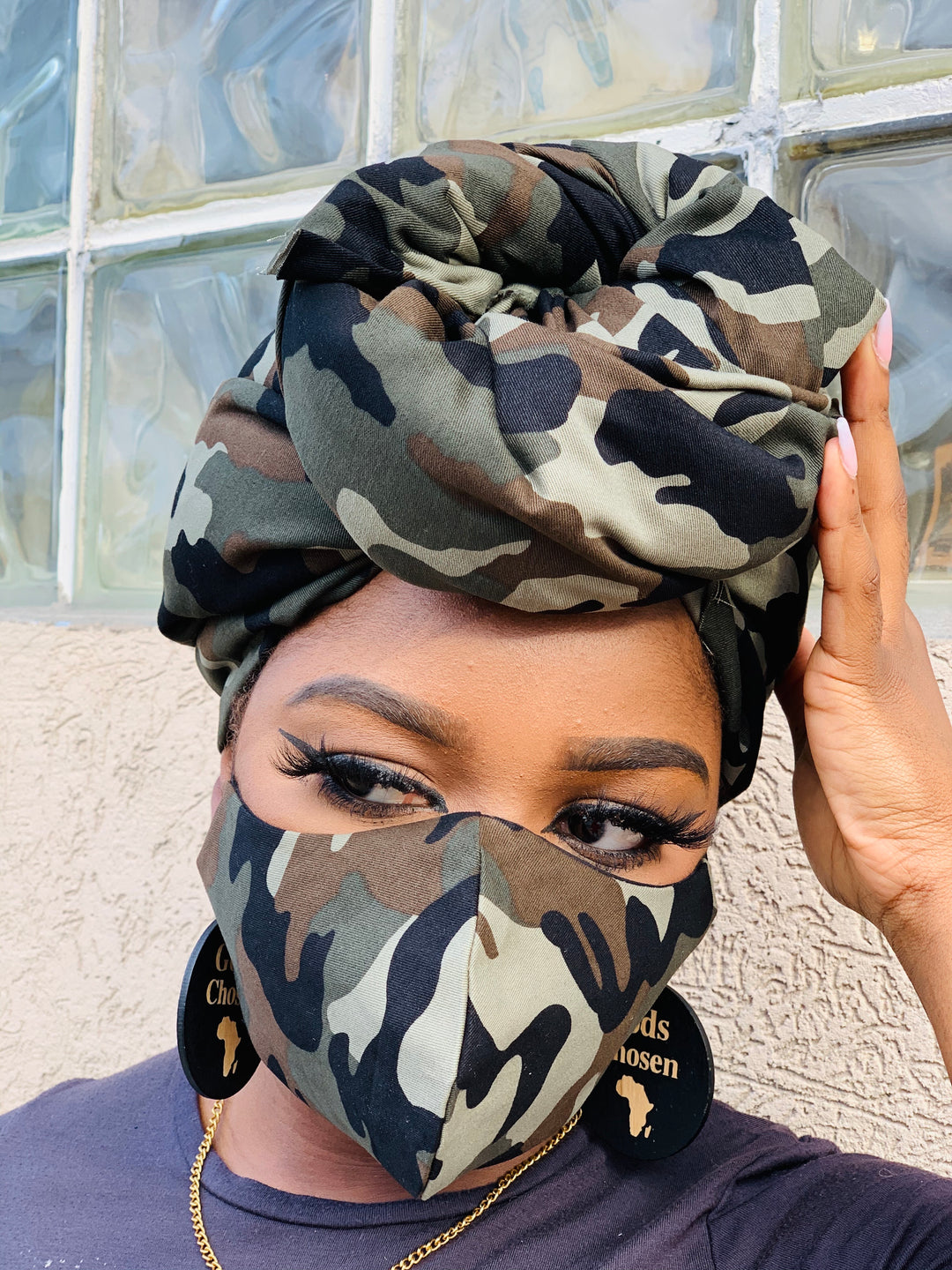 Cami Face Mask & Head Wrap Set - K.D.Kollections Store