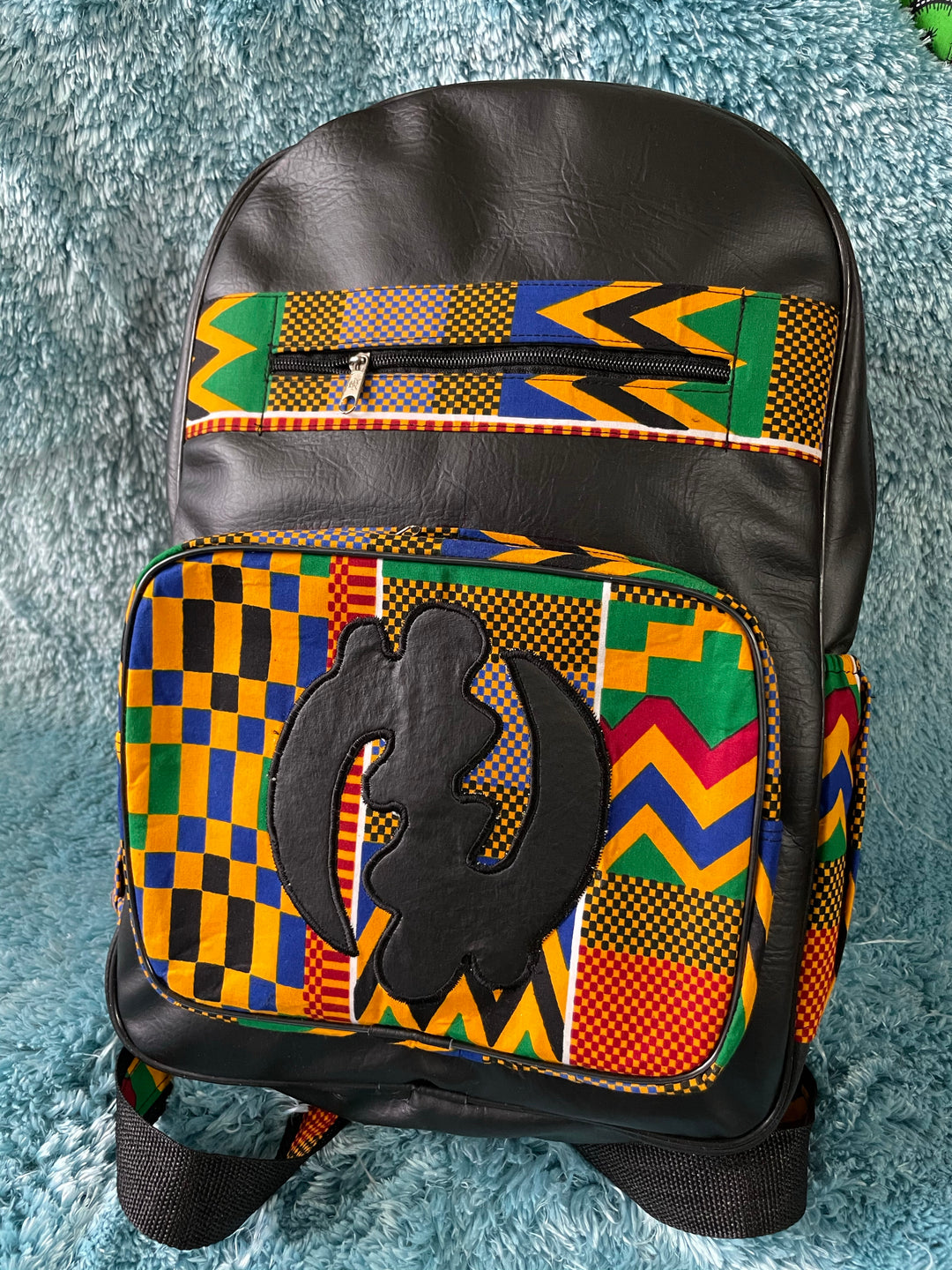 Large African print backpack🔥