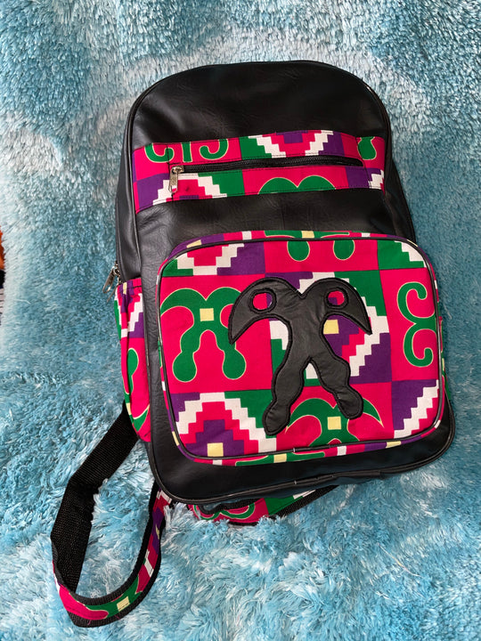 Large African print backpack🔥